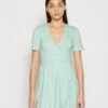 Even&Odd Vestido Ligero - Green/White