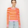 Even&Odd Jersey De Punto - Orange, Pink