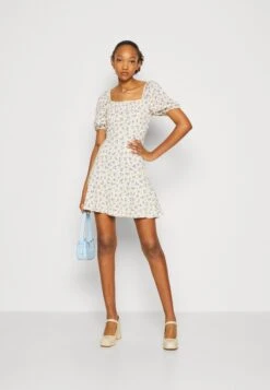 Even&Odd Vestido Informal - Beige/Blue/Multi-Coloured -ASOS TIENDA c779f0ddc7f64db2b92c48a774a71985