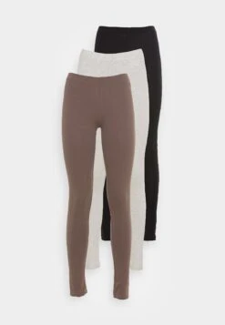 Even&Odd 3 Pack - Leggings - Black/Brown/Beige -ASOS TIENDA c7cab56f7d7c4b92931b56b070557fd6