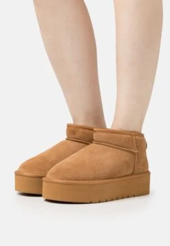 Even&Odd Leather- Botines Bajos - Beige