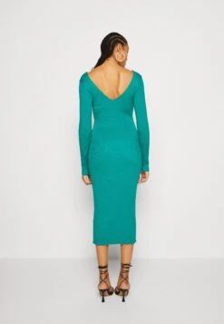 Even&Odd V Ausschnitt Midi Bodycon Strickkleid - Vestido De Tubo - Green -ASOS TIENDA cf70ffb3d2754c82a1b910e457463627