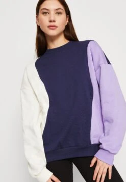 Even&Odd Sudadera - Dark Blue/Purple/Off-White -ASOS TIENDA cf97ac94cee345ee9da3f0bcd90ace94