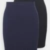 Even&Odd 2 Pack - Minifalda - Dark Blue/Black