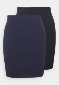 Even&Odd 2 Pack - Minifalda - Dark Blue/Black