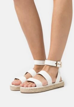 Sandalias Con Plataforma - White