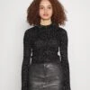 Even&Odd Lurex - Jersey De Punto - Black