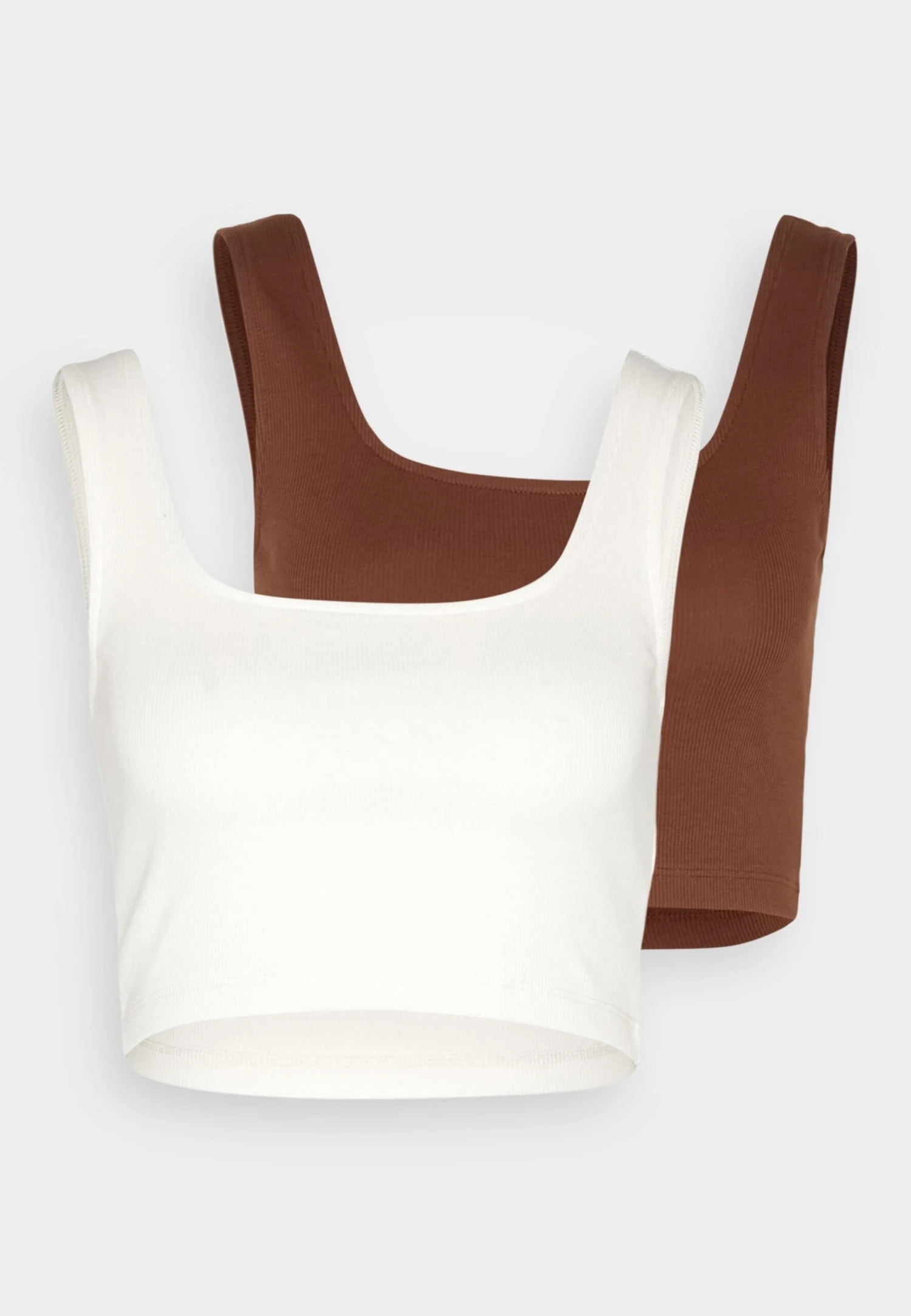 Even&Odd Top - Off White/Dark Brown 6 Even&Odd Top - Off White/Dark Brown - Imagen 6