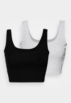 Even&Odd Top - Black/Light Grey -ASOS TIENDA f34cdd50781b4fbc890430f002480bbd