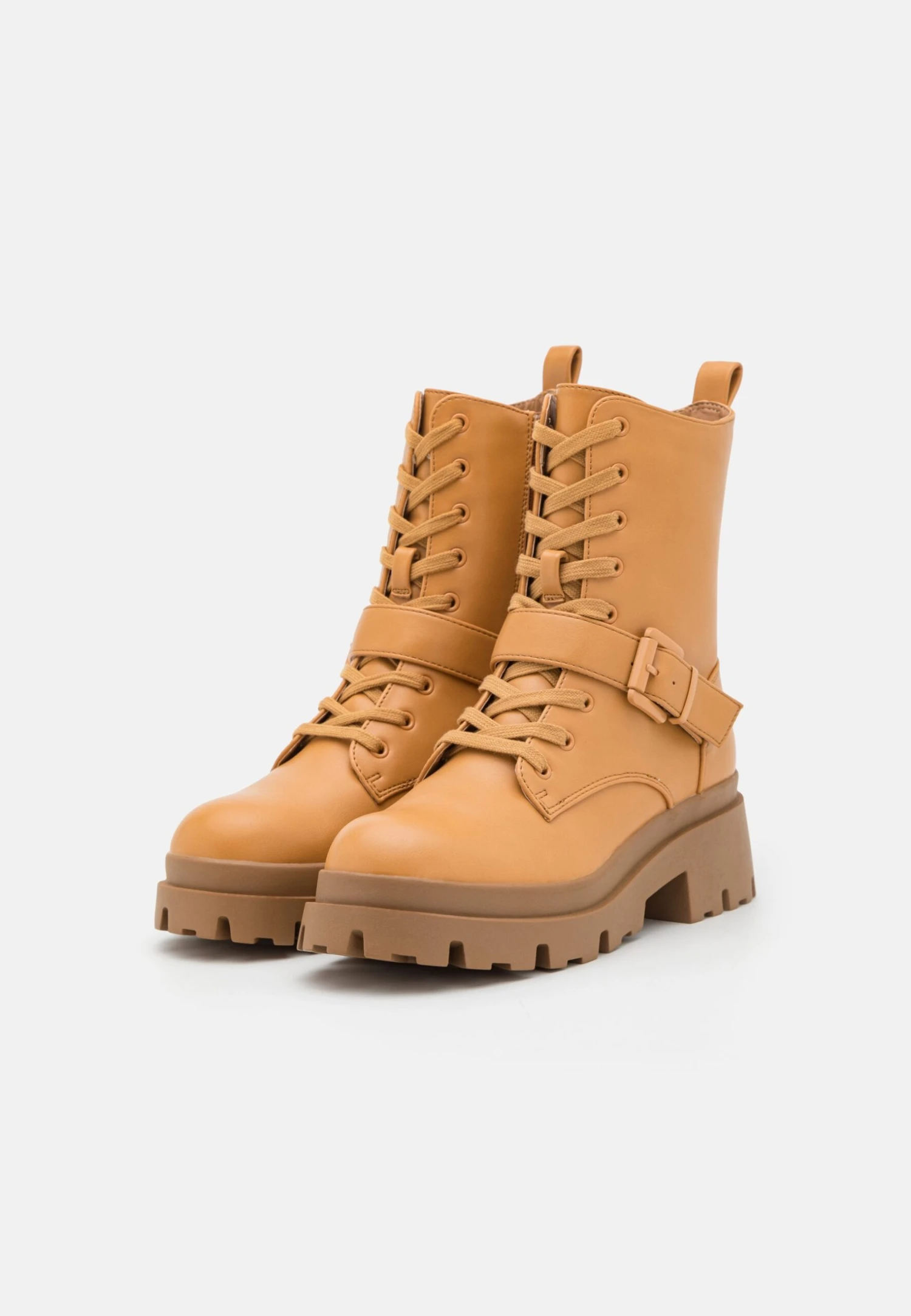 Botines Con Plataforma - Cognac 3 Botines Con Plataforma - Cognac - Imagen 3