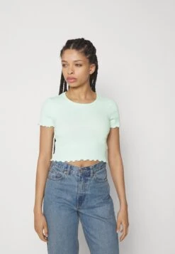 Even&Odd 2 Pack - Camiseta Básica - 601 - Light Green_001 - White -ASOS TIENDA f641cb44280143c2bcd82eb65c9e46bf