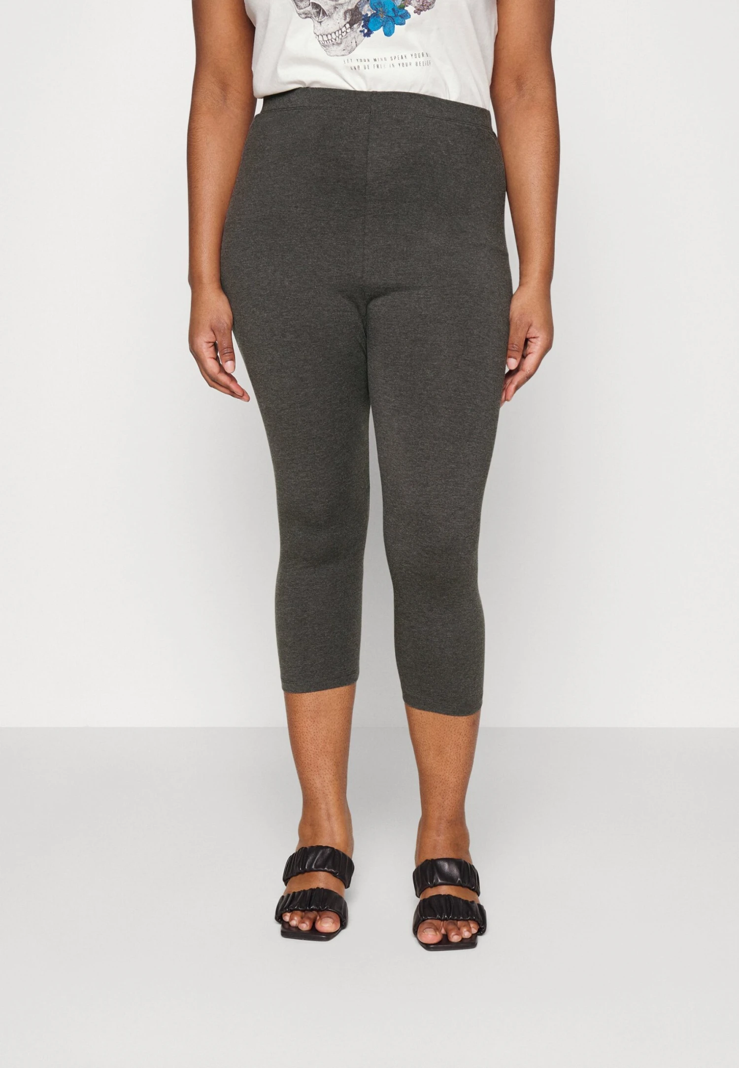 2 Pack - Leggings - Black/Mottled Dark Grey 2 2 Pack - Leggings - Black/Mottled Dark Grey - Imagen 2