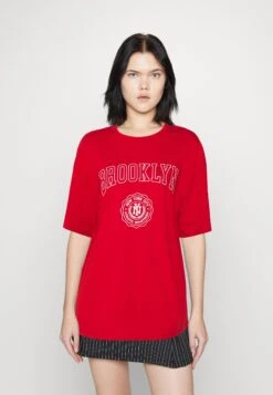 Even&Odd Camiseta Estampada - Dark Red